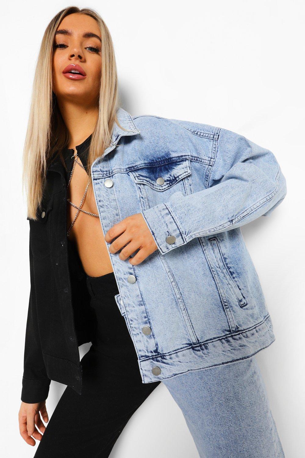 Boohoo denim outlet jackets